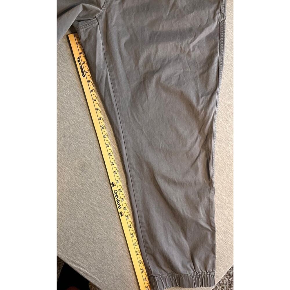 Lands End Mens Casual Pants Gray Pockets Flat Front Drawstring Stretch XXL 44-46 - Picture 6 of 9